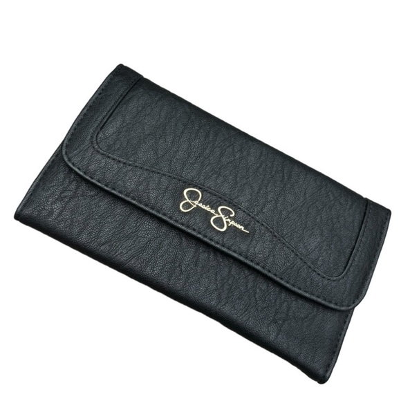 Jessica Simpson Bundle-Long Wallet NWOT & Crystal Gunmental Watch NWT - Picture 4 of 14